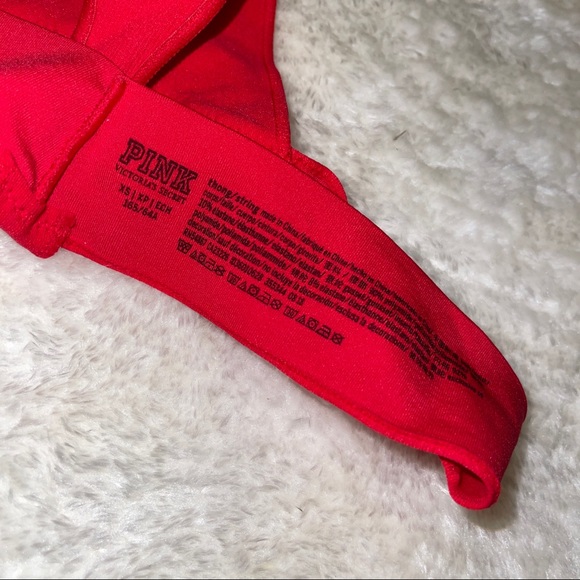 Pink Christmas Matching Bra and Thong Set - Picture 9 of 11